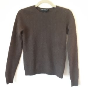 Marina Luna | Brown Cashmere Sweater Crew Neck